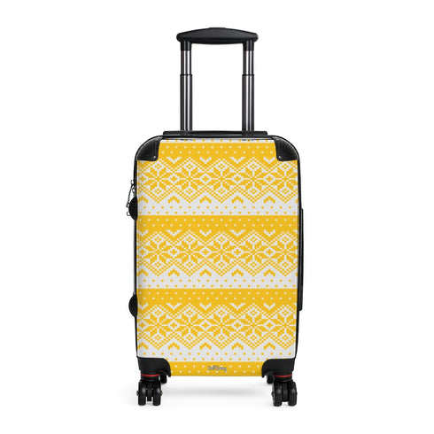 Fair Isle Knitting Cabin Suitcase